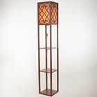 Торшер 19143/1 Е27 40Вт коричневый 26х26х159 см - фото 37919242