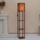 Торшер 19143/1 Е27 40Вт коричневый 26х26х159 см - фото 37919251