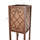 Торшер 19143/1 Е27 40Вт коричневый 26х26х159 см - фото 37919244