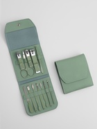 Набор маникюрный, 12 предметов, в футляре, ментоловый - Фото 3