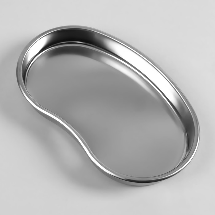 Лоток для маникюрных инструментов, нержавеющая сталь, 18,5 × 11 × 2 см, цвет серебристый 29348
