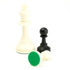 Шахматные фигуры турнирные Leap, 32 шт, король h-9.5 см, пешка h-5 см, полистирол - фото 4065196