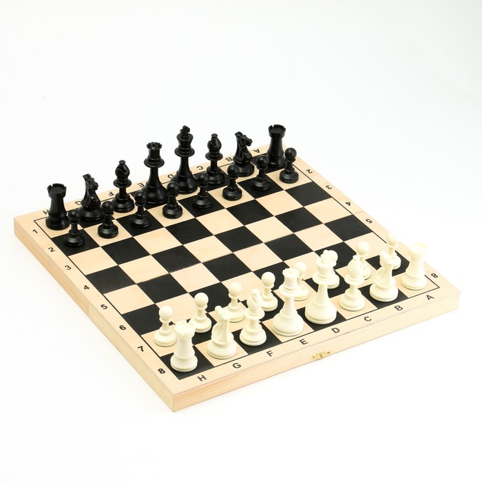 Шахматные фигуры турнирные Leap, 32 шт, король h-9.5 см, пешка h-5 см, полистирол - фото 1907468563