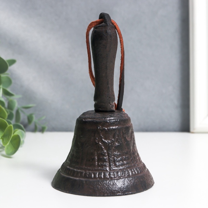 Колокол настольный чугун «Звонкий», 12×7×7 см - Фото 1