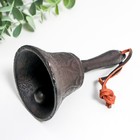 Колокол настольный чугун «Звонкий», 12×7×7 см - Фото 3