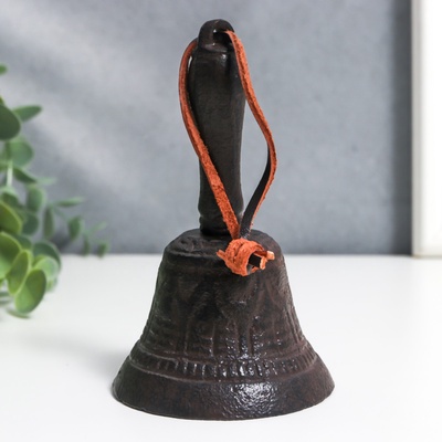 Колокол настольный чугун «Звонкий», 12×7×7 см