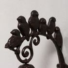 Колокол сувенирный чугун "Шесть птиц" 21х10х18 см - Фото 3