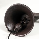Колокол сувенирный чугун "Сова с совёнком на ветке" 20х10,5х17 см - Фото 4