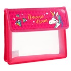 Папка для тетрадей А5, на липучке, пластик, «Минни Маус и единорог» - Фото 2