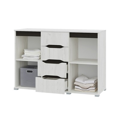 Комод Вега 1200, 1200х828х430, Крафт белый/Венге