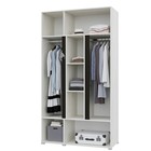 Шкаф прямой трёхстворчатый для одежды «Вега», с зеркалом, 1200×520×2200 мм, цвет крафт белый/венге - Фото 2