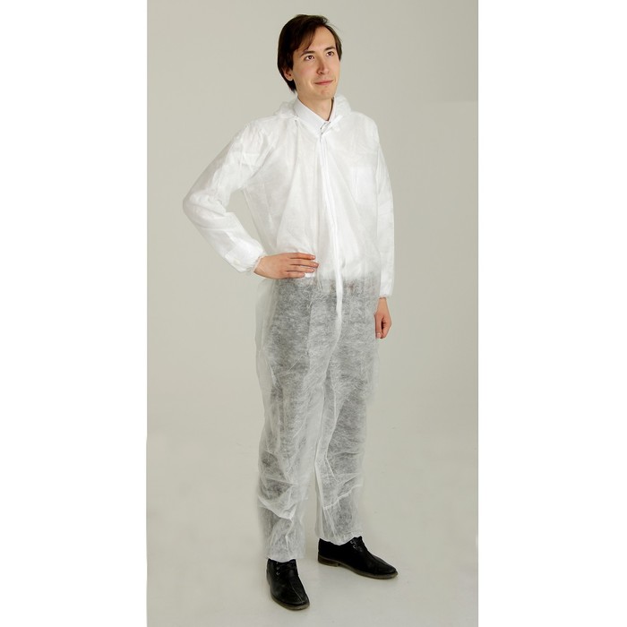 Комбинезон Каспер на молнии с защитным клапаном спанбонд, размер 2XL-3XL 25 г/м² - Фото 1