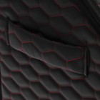 Органайзер кофр в багажник автомобиля LION, экокожа, соты, 50×30×30 см, черно-красный - Фото 3