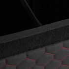 Органайзер кофр в багажник автомобиля LION, экокожа, соты, 50×30×30 см, черно-красный - Фото 4