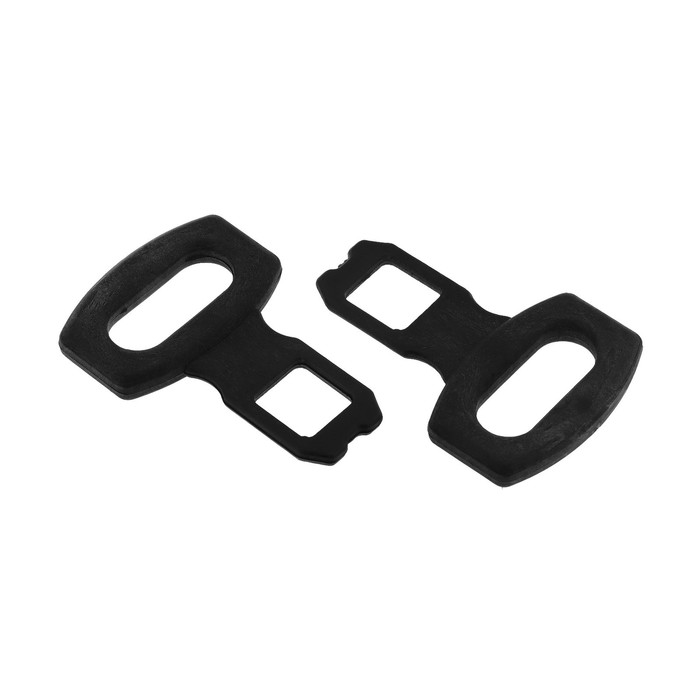 Заглушка ремня безопасности LION, пластик, черный, набор 2 шт. - Фото 1