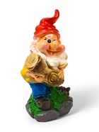 Садовая фигура из гипса «Гном с бревном», 37×19×23 см - фото 35306163