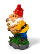 Садовая фигура из гипса «Гном с бревном», 37×19×23 см - фото 42378362