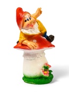 Садовая фигура из гипса «Гном на мухоморе», 36×22×23 см - фото 35306165