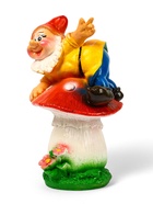 Садовая фигура из гипса «Гном на мухоморе», 36×22×23 см - фото 42378367