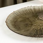 Тарелка стеклянная подстановочная «Фейерверк», d=26,5 см, цвет серый - Фото 2