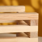 Кашпо деревянное реечное 15х15х10,5 см натуральный 9074793