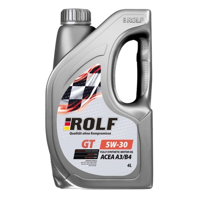 Масло моторное rolf GT 5/30 ACEA A3/B4, синтетическое, 4 л