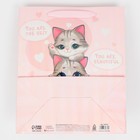 Пакет подарочный ламинированный, упаковка, «Котики», радужная голография, ML 23 х 27 х 11,5 см - Фото 7