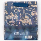 Пакет ламинированный «Настоящий мужчина», радужная голография, S 12 х 15 х 5,5 см - фото 10301408