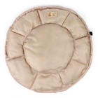 Лежанка для кошек и собак двусторонняя бежевая, 50-26х10 см - Фото 4