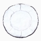 Лежанка для кошек и собак двусторонняя серая, 50-26х10 см - Фото 5