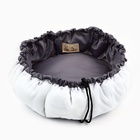 Лежанка для кошек и собак двусторонняя серая, 50-26х10 см - Фото 3