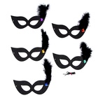 Маска карнавальная «Незнакомка» с пером МИКС 9088561 Маска карнавальная «Незнакомка» с пером МИКС 9088561