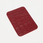 Картхолдер на телефон, кожа кайман, цвет красный - Фото 2