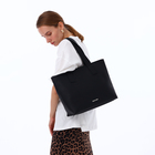 Сумка женская на молнии TEXTURA, средний размер, цвет чёрный - фото 25415963