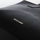 Сумка женская TEXTURA, шопер, большой размер, цвет чёрный - Фото 6