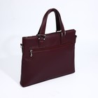 Сумка женская на молнии TEXTURA, большой размер, цвет бордовый - Фото 3