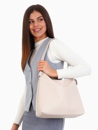 Сумка - мешок женская TEXTURA, на молнии, 32×11×32 см, бежевая - Фото 10