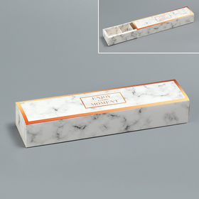 Коробка для конфет, кондитерская упаковка, 5 ячеек, «Мрамор», 5 х 21 х 3.3 см