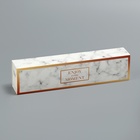 Коробка для конфет, кондитерская упаковка «Мрамор», 5 х 21 х 3.3 см - Фото 2