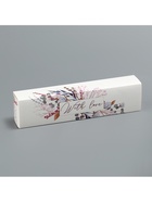 Коробка для конфет, кондитерская упаковка, 5 ячеек, «Венок», 5 х 21 х 3.3 см 7904547