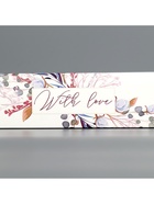 Коробка для конфет, кондитерская упаковка, 5 ячеек, «Венок», 5 х 21 х 3.3 см 7904547