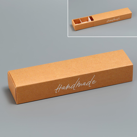 Коробка для конфет, кондитерская упаковка, 5 ячеек, «Крафт», 5 х 21 х 3.3 см