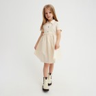 Платье для девочки с воротником KAFTAN, размер 36 (134-140), цвет молочный - Фото 4