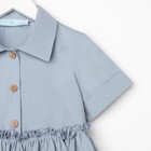 Платье для девочки с воротником KAFTAN, размер 30 (98-104), цвет серо-голубой - Фото 9