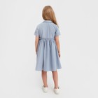 Платье для девочки с воротником KAFTAN, размер 32 (110-116), цвет серо-голубой - Фото 5