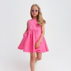 Платье для девочки с карманами KAFTAN, размер 34 (122-128), цвет ярко-розовый - Фото 5