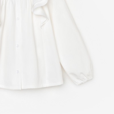 Рубашка для девочки KAFTAN, белая, размер 32 (110-116 см)