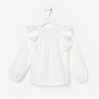 Рубашка для девочки KAFTAN, белая, размер 32 (110-116 см) - Фото 12