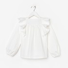 Рубашка для девочки KAFTAN, размер 38 (146-152), цвет белый 7981008 - фото 10849281