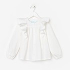 Рубашка для девочки KAFTAN, размер 38 (146-152), цвет белый 7981008 - фото 9814872